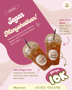 Poster Harga Jamu di Tjamooin